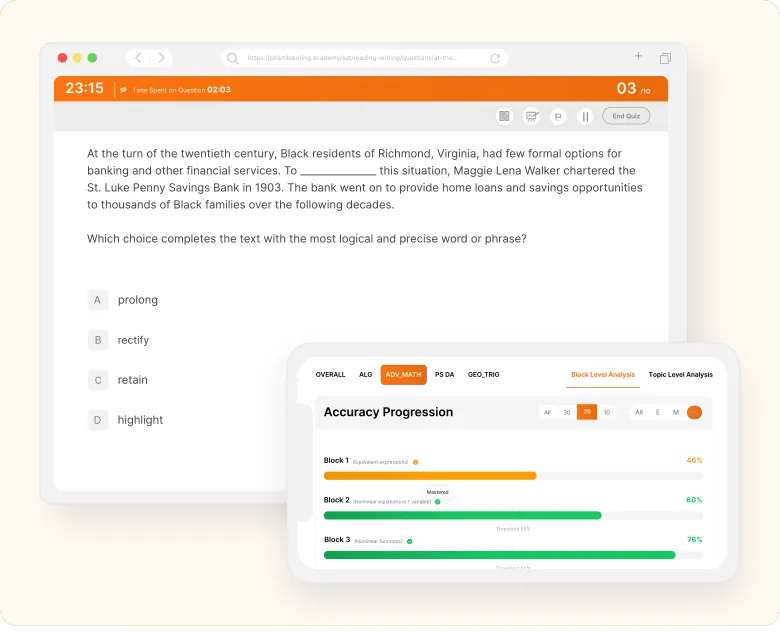 SAT Quiz Builder